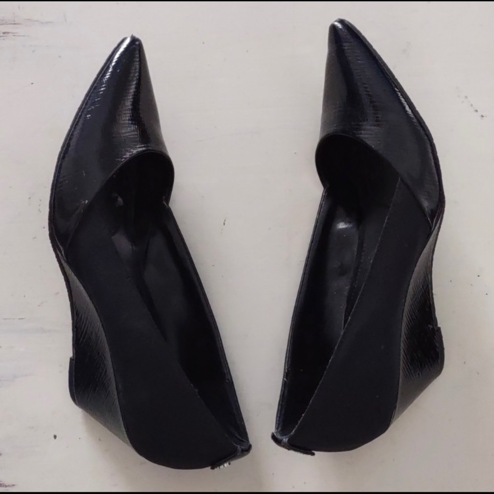 Calvin Klein patent snake skin finish wedges - Picture 9 of 16